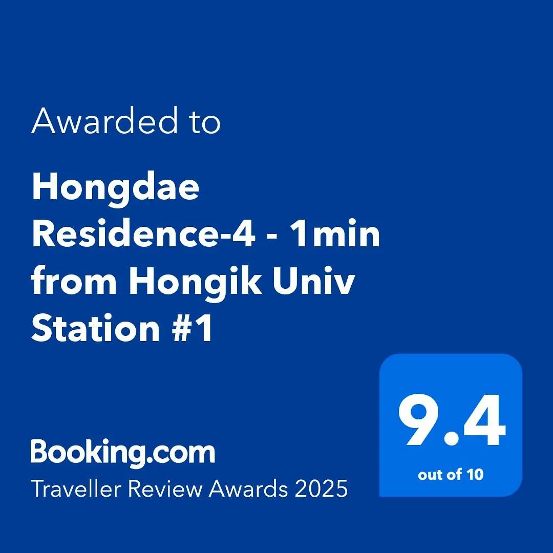 Hongdae Residence-4 - 1Min From Hongik Univ Station #1 Seúl